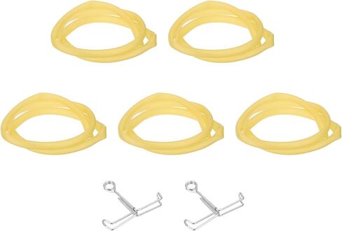 PATIKIL 5pcs Plastic Tubing, 6mm x 10mm x 1M Vinyl Tubing Clear Tube with Hose Clamps, Soft Hose Line Pipe for Multipurpose Industrial Vinyl Aquarium in Saudi Arabia
