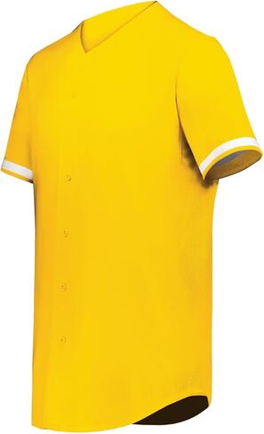 6910 - قاطع الشباب+ زر البيسبول الكامل - Royal/White - L. in Kuwait