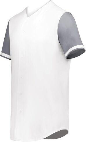 6910 - قاطع الشباب+ زر البيسبول الكامل - Royal/White - L. in Kuwait