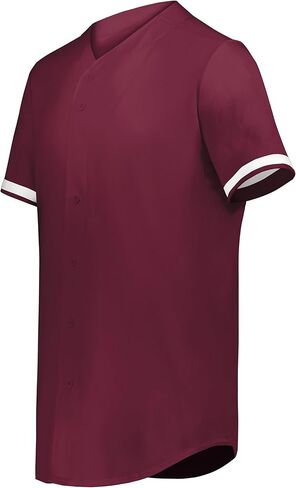 6910 - قاطع الشباب+ زر البيسبول الكامل - Royal/White - L. in Kuwait