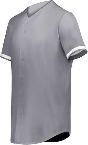 6910 - قاطع الشباب+ زر البيسبول الكامل - Royal/White - L. in Kuwait