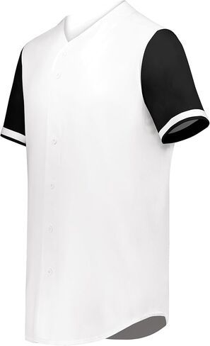 6910 - قاطع الشباب+ زر البيسبول الكامل - Royal/White - L. in Kuwait