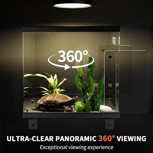 منصة ورسام السلحفاة والرصيف - منحدر سلحفاة من الفولاذ المقاوم للصدأ ، السطح غير القابل للانزلاق - يناسب الخزانات العريضة 18-20 بوصة ، 40/50 // 59/65/75/90/100/125/150 جالون جالون in Kuwait