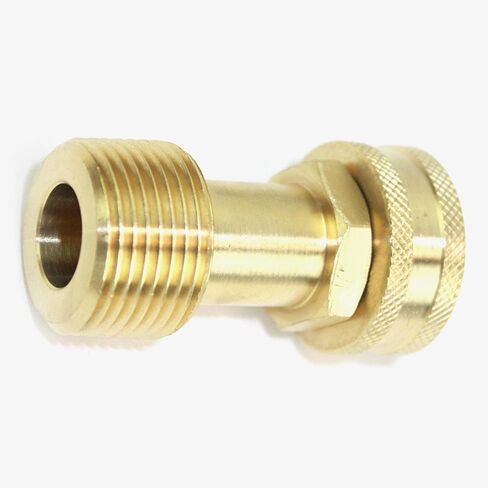 Interstate Pneumatics FGF112 3/4 Inch GHT Female x 3/4 Inch Male NPT Hose Fitting - Swivel in Saudi Arabia