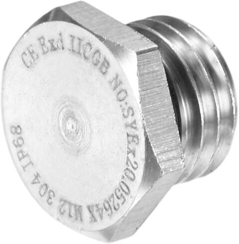 M METERXITY 1-Pack Outer Hex Head Thread Pipe Plug Fitting, M30x1.5mm Male 304 Stainless Steel Solid Thread Bung Plug with Sealing Ring for Terminating Pipe Ends in Saudi Arabia