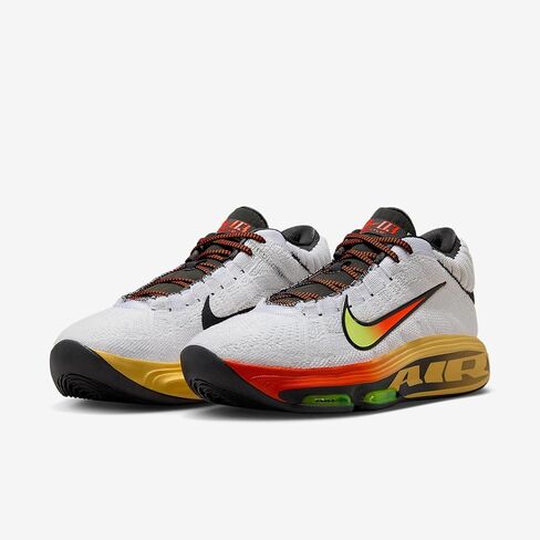 Nike G.T. Hustle 3 Basketball Shoes (White/Safety Orange/Volt) Size 12 in Saudi Arabia