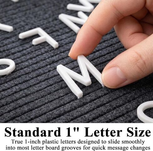 White Letter Board Letters 1 Inch - 312 Premium White Plastic Letters for Letter Board, Felt Board Letters for 1 Inch, Perfect for Letterboards, Directory Boards, and More in Kuwait