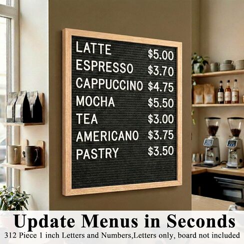 White Letter Board Letters 1 Inch - 312 Premium White Plastic Letters for Letter Board, Felt Board Letters for 1 Inch, Perfect for Letterboards, Directory Boards, and More in Kuwait