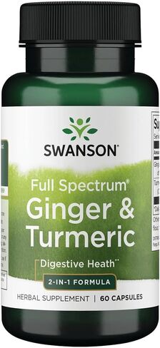 Swanson Full Spectrum Ginger & Turmeric 60 Capsules in Saudi Arabia