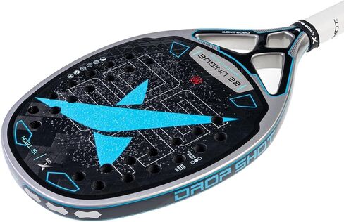Drop Shot Conqueror 13 BT Beach Tennis Racket | 24K Carbon Twill | EVA Tech Core | Sand Treatment & 3D Texture for Maximum Spin | Anti-Vibration System in Saudi Arabia