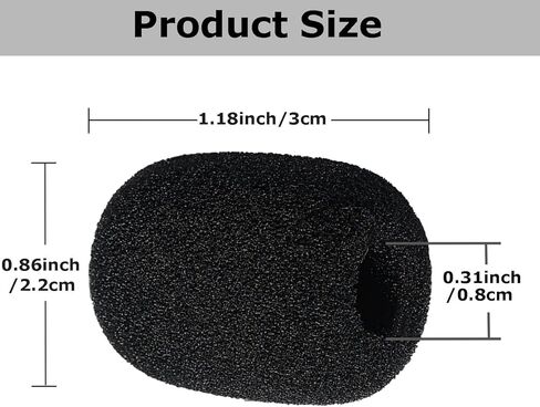 15 قطعة من الزجاج الأمامي للميكروفون الإسفنجي، وغطاء إسفنجي صغير للميكروفون لمجموعة متنوعة من تقليل ضوضاء ميكروفون سماعة الرأس in Kuwait