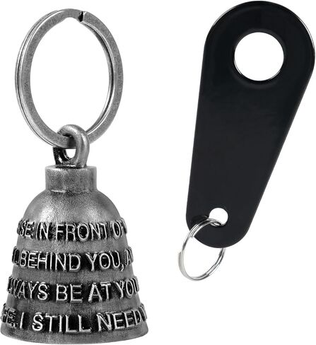 Motorcycle Bells for Biker Good Luck Riding Bells Guardian Biker Bells with Hanger Motorcycle Accessory or Keychain for Luck (Ride Safe, I Still Need You) in Saudi Arabia