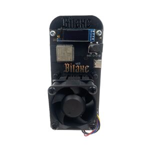 Bitaxe Supra 403 Solo Miner | 0.7TH/s | 18W | BM1368 Chip | 35dB | Compact Design | Solo BTC Miner Black Color Lotter Miner in Kuwait