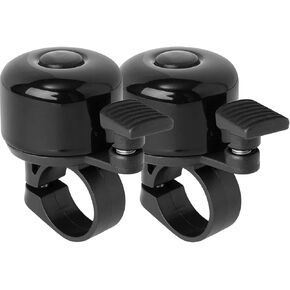 جرس دراجة مكون من قطعتين، جرس دراجة عالي الصوت للبالغين والأطفال، قرن دراجة صغير مقاوم للصدأ متوافق مع مقود الدراجة الجبلية MTB BMX سكوتر in Kuwait