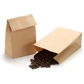 100 عبوة من أكياس ورق كرافت بنية بوزن 2 رطل لإخراج أكياس الغداء in Kuwait