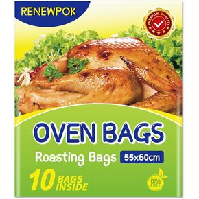 Turkey Oven Bags for Perfect Roasting - 21.7’’ x 23.6’’, Large Size Turkey Cooking Bags for Oven, Locks in Juices for Flavorful Turkey (10Bags) in Saudi Arabia