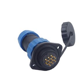 شفة نوع المقبس IP68 مقاوم للماء لحام 1/2/3/4/5/6/7/9/10/12/14 دبوس اتصال سلك كابل المعدات (SP20-3F) in Kuwait