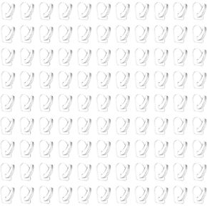 24 Pieces Small Seamless Clear Adhesive Wall Hooks for Hanging, Transparent Sticky Command Hooks for Bathroom Bedroom Kitchen in Kuwait