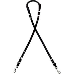 Jeereal Leather Horse Saddle Crupper, Adjustable Western Working Tack Double Tail Strap, Tail to Buckle 28" in Full Horse Size，Stainless Steel Buckles in Saudi Arabia