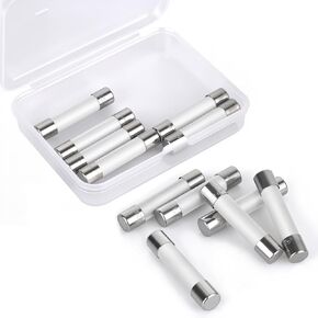 6 عبوات من الصمامات الخزفية 15 أمبير 250 فولت، 6 × 32 مم صمامات تأخير وقت النفخ البطيء - بديلة للإلكترونيات وإمدادات الطاقة ومشغلات LED والأجهزة الصغيرة (15 أمبير) in Kuwait