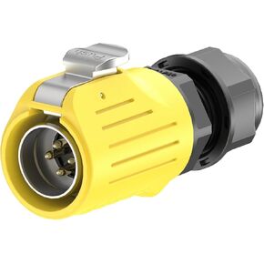 Male end lock wire EW-LP20 flange waterproof connector 2/3/4/5/6/7 core lock wire(EW-LP20S-7P) in Kuwait