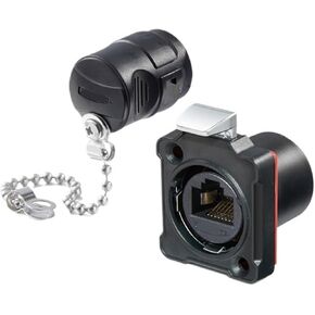 BD24 RJ45 network port aviation network cable 8P8C with waterproof cover industrial RJ45 aviation connector(Plastic suit) in Kuwait