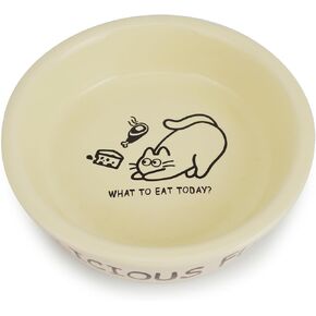 TTCAT Oval Cat Cat Food Bowl ، نمط الكرتون اللطيف ، وعاء أساسي للكلب والقط ، وأطباق تغذية الحيوانات الأليفة الصغيرة للقطط ، والقطار ، والكلب الصغيرة ، وغسالة الصحون آمنة ... in Kuwait