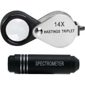 Portable Gem Lab: Spectroscope & 14x Loupe for Professional Gem in Kuwait