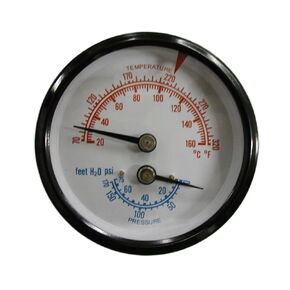 Replacement Boiler Temperature Pressure Gauge 60-320 4CFC6 Be Compatible Tridicator Boiler Gauge Temperature in Saudi Arabia