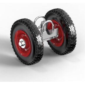 عجلة بوابة فولاذية شديدة التحمل مقاس 8 بوصات حامل دوار مطاطي لأجزاء سياج ربط سلسلة الممرات وبوابات الأنابيب المعدنية والمزيد، حزمة من 1 in Kuwait