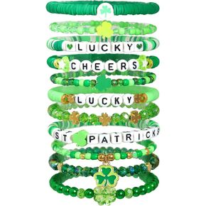 Halloween Bracelets Set for Women,10Pcs Clay Preppy Heishi Boo Skull Charm Beads Stackable Bracelet Surfer Ghost Pumpkin StretchAccessories Jewelry Gift in Kuwait