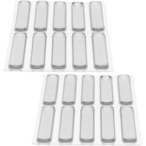 20 قطعة من BESPORTBLE مصنوعة من السيليكون ومصدات باب الخزانة وبساط مضاد للانزلاق للطاولات الزجاجية وسدادة الباب وشريط ممتص للصدمات وواقي زوايا سهل التركيب in Kuwait