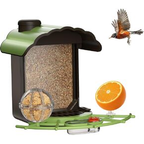 AI Smart Bird Feeder with Camera Solar Powered, 2K HD Live Video Bird Feeder with AI Species Recognition, Auto Capture, Instant Notifications, Two-Way Audio, Wireless Birdcam Feeder for Outdoor in Kuwait