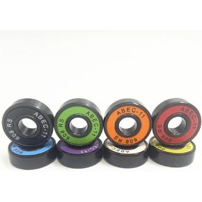 8pcs 608 Bearing Speed Inline Skates Wheels Ceramic 608zz Skateboard Parts Longboard Skate Bearings(8pc Si3n4 608 2rs 9) in Kuwait