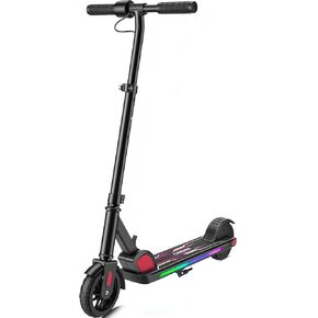 سكوتر كهربائي للأطفال من كاروما E35 للأعمار من 8 إلى 12 عامًا، محرك 150 واط يصل إلى 7 أميال وسرعة 10 ميل في الساعة، شاشة LED، أضواء قوس قزح ملونة، ارتفاع قابل للتعديل، تصميم قابل للطي وخفيف الوزن in Kuwait