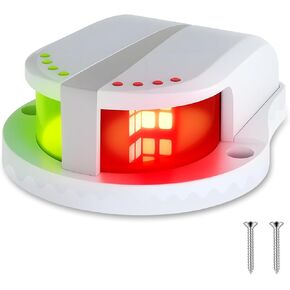 أضواء الملاحة البحرية LED، أضواء الملاحة البحرية الحمراء والخضراء للقوارب LED مقاومة للماء IP67، 12 فولت ضوء القوس ثنائي اللون للقوارب والعائمة وصيد الأسماك والباس وجون والقوارب الصغيرة واليخوت in Kuwait
