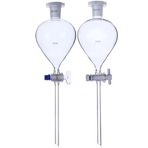 60 125 250 500 1000ml Ball-Shaped Separation Funnel Dropping with Stopper Labrotary Glassware Experiment(500ml Glass Tap) in Saudi Arabia