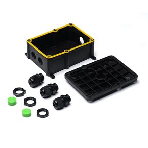 صندوق مقاوم للماء خارجي Shine Decor IP67، صندوق توصيل كهربائي 1IN/2Out، غلاف إلكتروني لوصلات الكابلات in Kuwait