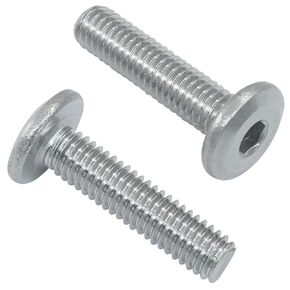 M6 x 30 مللي متر غطاء مقبس الرأس المسطح ألين البراغي 30 قطعة مسامير غطاء مقبس الرأس المستدير المسطح ، M6 304 مسامير أثاث من الفولاذ المقاوم للصدأ in Kuwait