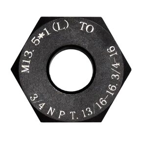 Steel Thread Adapter Convert M13.5x1(L) to 3/4 NPT, 13/16-16, 3/4-16 in Kuwait