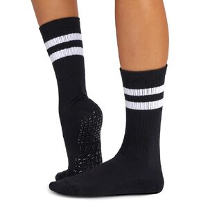 TAVI Kai 2 Pack Grip Socks, Shitake Heather/Ebony Mirage Stripe, Large in Kuwait