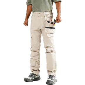 KVE رجل العمل السراويل Ripstop مقاوم للماء مرونة الخصر في الهواء الطلق تنفس البضائع التكتيكية المشي لمسافات طويلة السراويل سريعة الجافة مع 7 جيوب in Kuwait