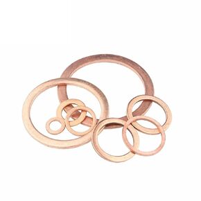 غسالات Qinlu-M4 M5 M6 M8 M10 M12 M13 M14 M16 M17 M18 M20 M22 M24 M26 قارب أحمر نحاسي سحق ختم غسالة حلقة حشية مسطحة لإصلاح المصانع (M18x24x1 20 قطعة) in Kuwait