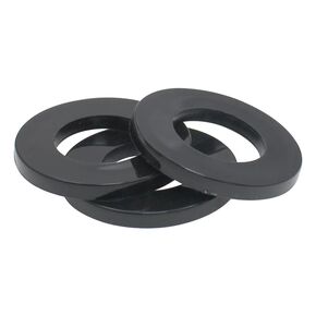 غسالات Qinlu-20-200 قطعة من النايلون العادي M2 M2.5 M3 M4 M5 M6 M8 M10 M12 M14 M16 M18 M20 حشية مسطحة عازلة من البلاستيك الأبيض والأسود، لإصلاح المصانع (أبيض، M8x16x2-100 قطعة) in Kuwait