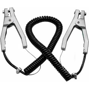 مشبك كابل أرضي، مشبك كابل أرضي مضاد للكهرباء الساكنة مع 3 مسامير فولاذية من سبائك الصلب، سلك بطول 16.4 قدم لمحطات الوقود وخزانات مستودعات النفط والمصانع الكيميائية in Kuwait