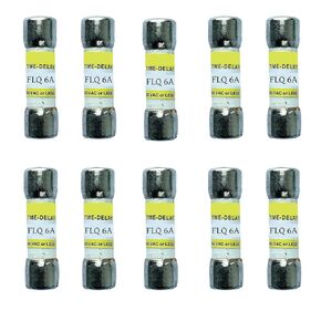 10 عبوات جديدة من صمامات تأخير الوقت FLQ-6A FLQ 6A 500Vac، صمامات خرطوشة تأخير الوقت FLQ-6 in Kuwait