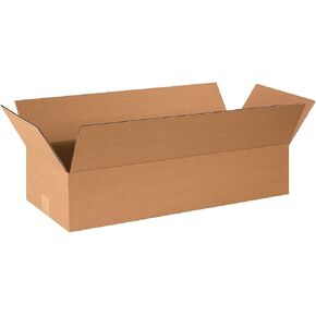 صناديق مموجة من العلامة التجارية بارتنرز، مقاس 24 بوصة × 8 بوصة × 4 بوصة، كرافت، 25/حزمة (2484) in Kuwait