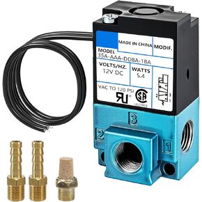 وحدة التحكم الإلكترونية في التعزيز، تيار مستمر 12 فولت 5.4 وات، 3 منافذ للتحكم في التعزيز، 35A-AAA-DDBA-1BA، صمام الملف اللولبي 1/8 بوصة NPT in Kuwait