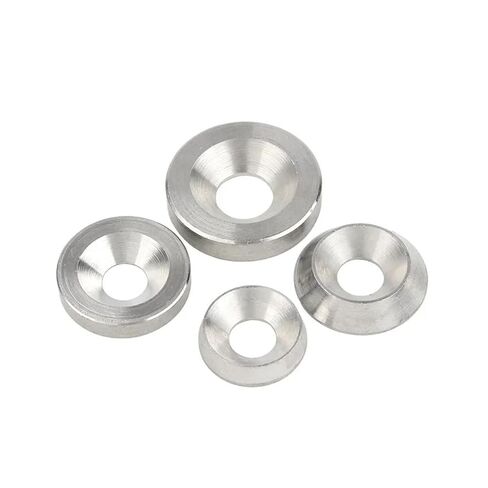 Conical Countersunk Washer 304 Stainless Steel Conical Washer Solid Countersunk Flat Bowl M3M4M5M6M8M10(M10x30x6.0mm-2pcs) in Saudi Arabia
