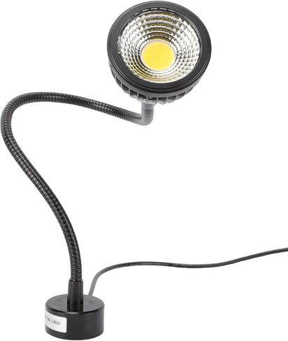 Fockety ضوء العمل المغناطيسي، 7W LED ضوء العمل مع معقوفة مرنة وقاعدة مغناطيسية، مصباح أداة آلة LED لورشة العمل، مخرطة CNC، مقعد العمل، آلة الخياطة (قابس الولايات المتحدة) in Saudi Arabia